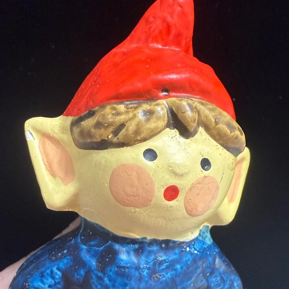 Homco Red/Blue Elf‎ Figurine C-5321 Made in Japan collectible ceramic VTG 80’s